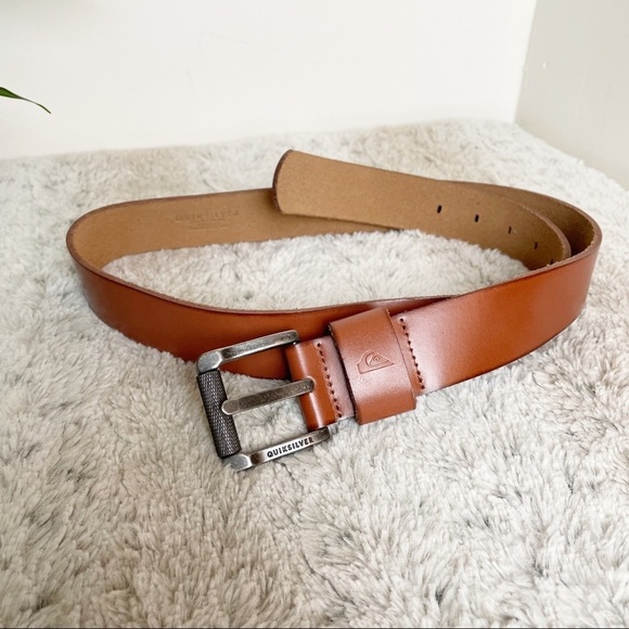 Quicksilver Brown Genuine Leather Belt 38 - Picture 2 of 6